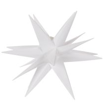 Artikel LED Weihnachtsstern aus Kunststoff Warmweiß mit Timer 60 cm für Innen- und geschützten Außenbereich