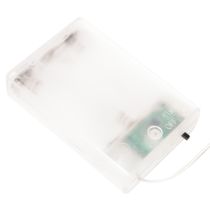 Artikel Künstliche beschneite Tanne mit LED-Lichtern im Jutesack 50 cm innen