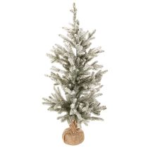 Artikel Künstlicher Tannenbaum 85 cm beschneit mit 40 LED im Jutesack für Innen