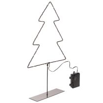 Artikel LED Weihnachtsbaum aus Metall 47cm batteriebetrieben für Innen