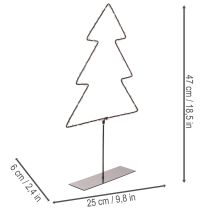 Artikel LED Weihnachtsbaum aus Metall 47cm batteriebetrieben für Innen