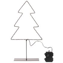 Artikel LED Weihnachtsbaum aus Metall 47cm batteriebetrieben für Innen