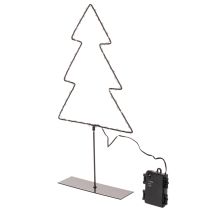Artikel LED Weihnachtsbaum aus Metall 47cm batteriebetrieben für Innen