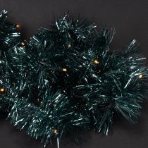 Artikel Lametta Weihnachtsgirlande 3m mit 60 LED warmweiß und Timer für Innen und Außen