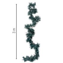 Artikel Lametta Weihnachtsgirlande 3m mit 60 LED warmweiß und Timer für Innen und Außen