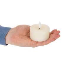 Artikel LED-Teelichter Echtwachs Warmweiß mit Timer 7 cm 2er-Set