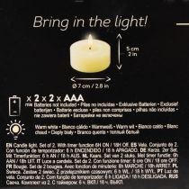 Artikel LED-Teelichter Echtwachs Warmweiß mit Timer 7 cm 2er-Set