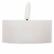 Artikel 2er-Set LED-Teelichter aus weißem Echtwachs, Ø 7 x 6 cm, warmweiß, mit 6-Stunden-Timer