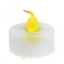 Artikel LED-Teelichter mit Flammeneffekt, künstliche Kerzen mit Timer Warmweiß Ø3,6cm 4er-Set