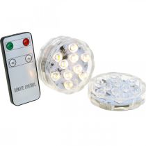 Artikel Unterwasser LED Lichter mit Fernbedienung Warmweiß 2 St