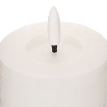 Artikel LED Stumpenkerze mit Flackerlicht und Timerfunktion Weiß Ø 7 cm Höhe 12 cm