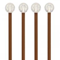 LED Gartenleuchten LED Stableuchte 4 LED Lampen H20cm