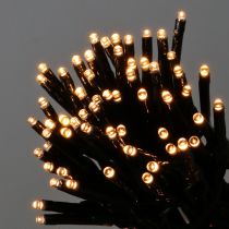 LED Lichterkette 144er Schwarz, Warmweiß für Außen 1,2m