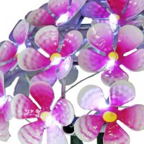 Solar-Blume, LED-Gartendeko, Deko-Chrysantheme Rosa L55cm Ø15cm