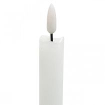 Artikel LED Kerze Wachs Tafelkerze Ø2cm H24cm Warmweiß Batteriebetrieben 2 Stück