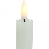 LED Kerze Wachs Stabkerzen Creme Für Batterie Ø2cm 24cm 2St