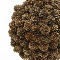 Lärchenzapfen Kugel Deko mit Zapfen zum Hängen Natur Ø20cm