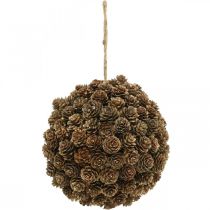 Lärchenzapfen Kugel Deko mit Zapfen zum Hängen Natur Ø20cm