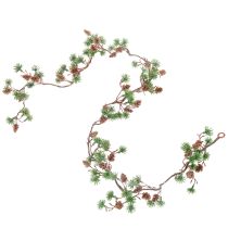 Artikel Künstliche Lärchengirlande mit Zapfen und Nadelzweigen 120cm