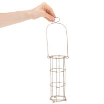 Artikel Laternen-Set aus Metall und Glas, Ø 8,5 cm, H 23/18,5/14,5 cm, 3-teilig, braun-grau