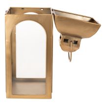 Artikel Laternen-Set aus Metall und Glas in Messing-Optik, H50cm und H42,5cm, 2-teilig