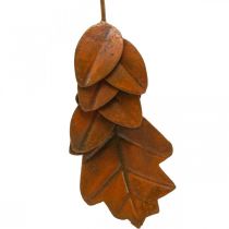 Herbst Deko Blätter Metall Rost-Optik L20cm 4St