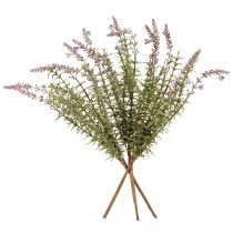 Artikel Künstlicher Lavendelstrauß mit 7 Zweigen, 40 cm, 3 Stück, Lila-Grün