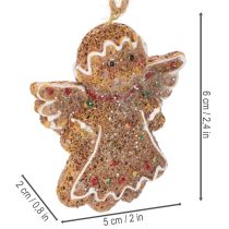 Artikel Deko-Anhänger Lebkuchenfiguren aus Polyresin 7cm 3er-Set Braun-Rot-Weiß für Innen