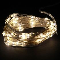 Artikel Lichterkette 50 Micro LED Warmweiß Timer Für Batterie 6 St