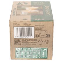 Artikel Teelicht in Papierhülle für festliche Anlässe und stimmungsvolle Momente Light One 4cm 50St