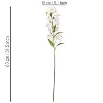 Artikel Künstlicher Lilienzweig Weiß 80cm Kunststoff/Textil Dekoration