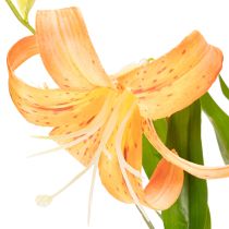 Artikel Kunstblumen Lilien aus Polyester und Kunststoff, 77 cm, Orange, 4er-Set