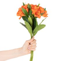 Artikel Künstlicher Blumenstrauß Alstroemeria Orange 75cm 3 Stängel für Wohnraumdekoration