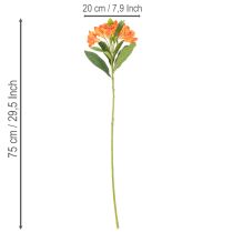 Artikel Künstlicher Blumenstrauß Alstroemeria Orange 75cm 3 Stängel für Wohnraumdekoration
