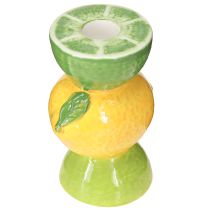 Artikel Keramik-Kerzenhalter Zitrusfrüchte H10,5cm 2er-Set