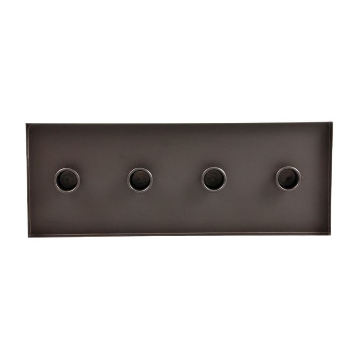 Artikel Kerzenhalter aus Metall in Schwarz – 35x13x2cm