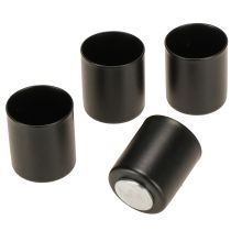 Artikel Magnet Kerzenhalter Stabkerzen Schwarz Metall H3cm 4 St