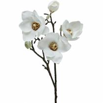 Magnolienzweig Weiß Dekozweig Magnolie Kunstblume