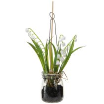 Artikel Maiglöckchen im Glas Künstliche Frühblüher H22cm 3St