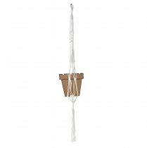 Artikel Makramee Blumenampel Für Topf Ø18–19cm Creme H85cm