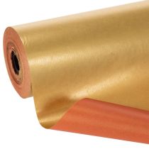 Artikel Manschettenpapier Rolle Gold-Rot 25cm x 100m für Floristik