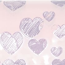 Artikel Manschettenpapier für Floristik mit Herzmotiven für dekorative Blütenkreationen 25cm 25m