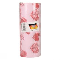 Artikel Manschettenpapier Seidenpapier Rosa Herzen 25cm 100m