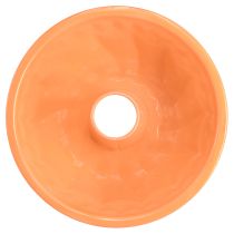 Artikel Metall Deko Backform Gugelhupf Ø23cm H12cm Orange für kreative Dekoration