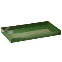 Artikel Metall Deko Tablett rechteckig Metalltablett Grün 30×15cm