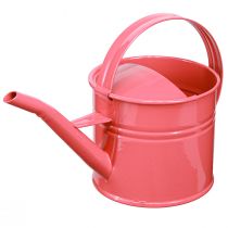 Artikel Metall Gießkanne Deko Rosa Blumentopf 28x13x17cm 1,25l