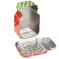 Artikel Metalldosen Set 2 Stück Weihnachtsmotiv Keksglas-Design 15 cm