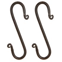 Artikel Metall S-Haken Schwarz 8x15 cm 2 Stück