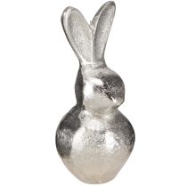 Artikel Deko-Hase Silber – Moderne Osterfigur aus Metall für stilvolle Frühlingsdeko 11cm 3 St