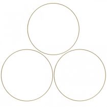 Artikel Metallring Dekoring Scandi Ring Deko Loop Gold Ø20,5cm 6St